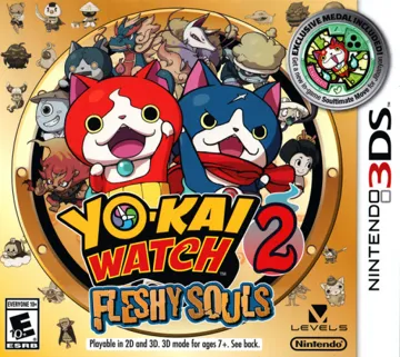 Yo-Kai Watch 2 - Fleshy Souls (Europe)(M6) box cover front